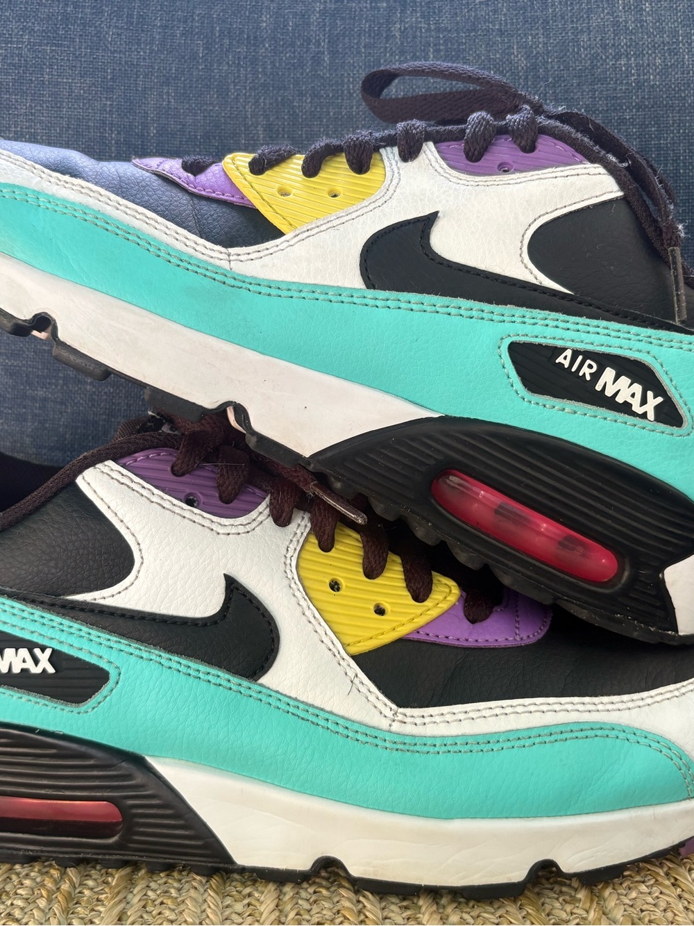 Nike Air Max 90s sneakers. Women’s 8, men’s 6.5